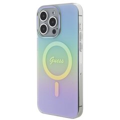 Guess GUHMP15LHITSQ iPhone 15 Pro 6.1" turkusowy|turquoise hardcase IML Iridescent MagSafe цена и информация | Чехлы для телефонов | pigu.lt