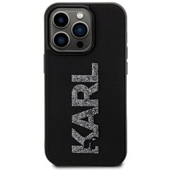 Karl Lagerfeld KLHCP15L3DMBKCK iPhone 15 Pro 6.1" czarny|black hardcase 3D Rubber Glitter Logo цена и информация | Чехлы для телефонов | pigu.lt