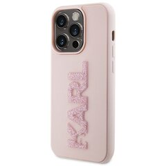 Karl Lagerfeld KLHCP15L3DMBKCP iPhone 15 Pro 6.1" różowy|pink hardcase 3D Rubber Glitter Logo цена и информация | Чехлы для телефонов | pigu.lt