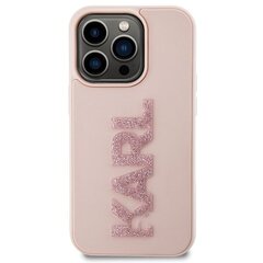 Karl Lagerfeld KLHCP15L3DMBKCP iPhone 15 Pro 6.1" różowy|pink hardcase 3D Rubber Glitter Logo цена и информация | Чехлы для телефонов | pigu.lt