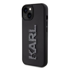 Karl Lagerfeld KLHCP15S3DMBKCK iPhone 15 6.1" czarny|black hardcase 3D Rubber Glitter Logo цена и информация | Чехлы для телефонов | pigu.lt