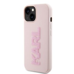 Karl Lagerfeld KLHCP15S3DMBKCP iPhone 15 6.1" różowy|pink hardcase 3D Rubber Glitter Logo цена и информация | Чехлы для телефонов | pigu.lt