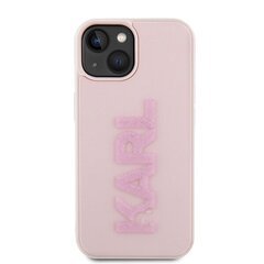 Karl Lagerfeld KLHCP15S3DMBKCP iPhone 15 6.1" różowy|pink hardcase 3D Rubber Glitter Logo цена и информация | Чехлы для телефонов | pigu.lt