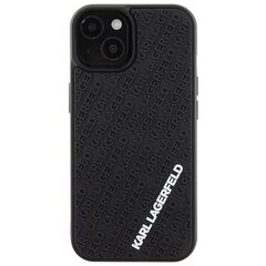 Karl Lagerfeld KLHCP15S3DMKRLK iPhone 15 6.1" czarny|black hardcase 3D Rubber Multi Logo цена и информация | Чехлы для телефонов | pigu.lt