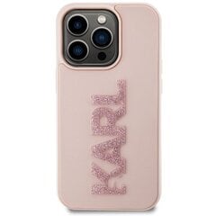 Karl Lagerfeld KLHCP15X3DMBKCP iPhone 15 Pro Max 6.7" różowy|pink hardcase 3D Rubber Glitter Logo цена и информация | Чехлы для телефонов | pigu.lt