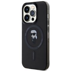 Karl Lagerfeld KLHMP15LHFCKNOK iPhone 15 Pro 6.1" czarny|black hardcase IML Ikonik MagSafe цена и информация | Чехлы для телефонов | pigu.lt