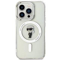 Karl Lagerfeld KLHMP15LHFCKNOT iPhone 15 Pro 6.1" transparent hardcase IML Ikonik MagSafe цена и информация | Чехлы для телефонов | pigu.lt