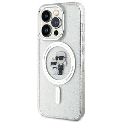 Karl Lagerfeld Karl&Choupette Glitter MagSafe KLHMP15LHGKCNOT Apple iPhone 15 Pro 6.1" чехол для мобильного телефона цена и информация | Чехлы для телефонов | pigu.lt