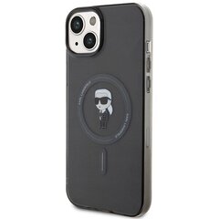 Karl Lagerfeld KLHMP15MHFCKNOK iPhone 15 Plus 6.7" czarny|black hardcase IML Ikonik MagSafe цена и информация | Чехлы для телефонов | pigu.lt