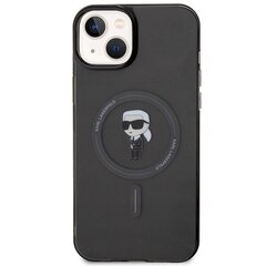 Karl Lagerfeld KLHMP15MHFCKNOK iPhone 15 Plus 6.7" czarny|black hardcase IML Ikonik MagSafe цена и информация | Чехлы для телефонов | pigu.lt