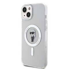 Karl Lagerfeld KLHMP15MHFCKNOT iPhone 15 Plus 6.7" transparent hardcase IML Ikonik MagSafe цена и информация | Чехлы для телефонов | pigu.lt