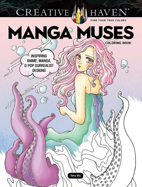 Creative Haven Manga Muses Coloring Book: Inspiring Anime, Manga, & Pop Surrealist Designs цена и информация | Knygos mažiesiems | pigu.lt