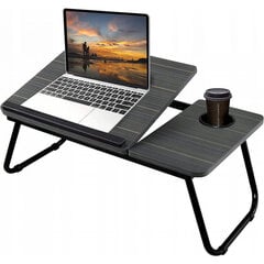 Складной столик для ноутбука, черный цена и информация | Компьютерные, письменные столы | pigu.lt