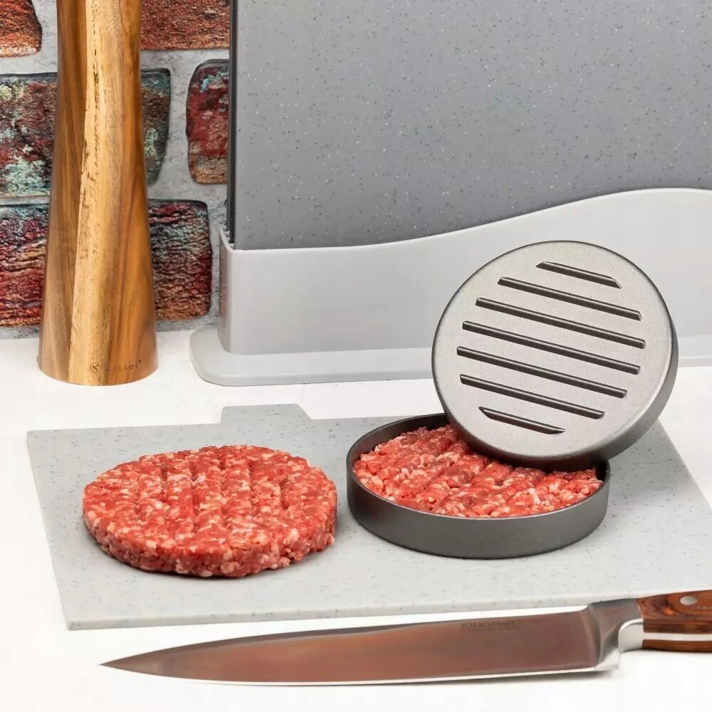 Mėsainių presas mėsai formuoti, 12 cm kaina ir informacija | Virtuvės įrankiai | pigu.lt