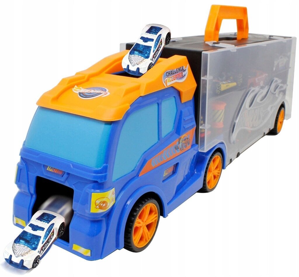 Žaislinis sunkvežimis su priedais Hot Wheels Truck Transporter kaina ir informacija | Žaislai berniukams | pigu.lt