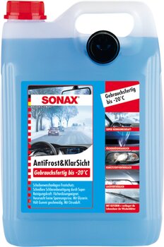 Стеклоомывательная зимняя жидкость от -20°C «SONAX», 5 л  цена и информация | Очищающие и охлаждающие жидкости | pigu.lt