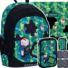 Mokyklinė kuprinė su priedais AstraBag AB340 Game 502023063, 3 d.ių цена и информация | Школьные рюкзаки, спортивные сумки | pigu.lt
