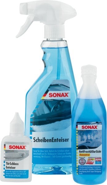 SONAX žieminis rinkinys (ledo tirpiklis stiklams ir spynelėms, koncentratas) цена и информация | Autochemija | pigu.lt