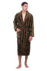 Халат с капюшоном для мужчин Elite Bamboo, коричневый цена и информация | Мужские халаты, пижамы | pigu.lt