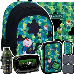 Mokyklinė kuprinė su priedais AstraBag AB340 Game 502023063, 5 d.ių цена и информация | Школьные рюкзаки, спортивные сумки | pigu.lt