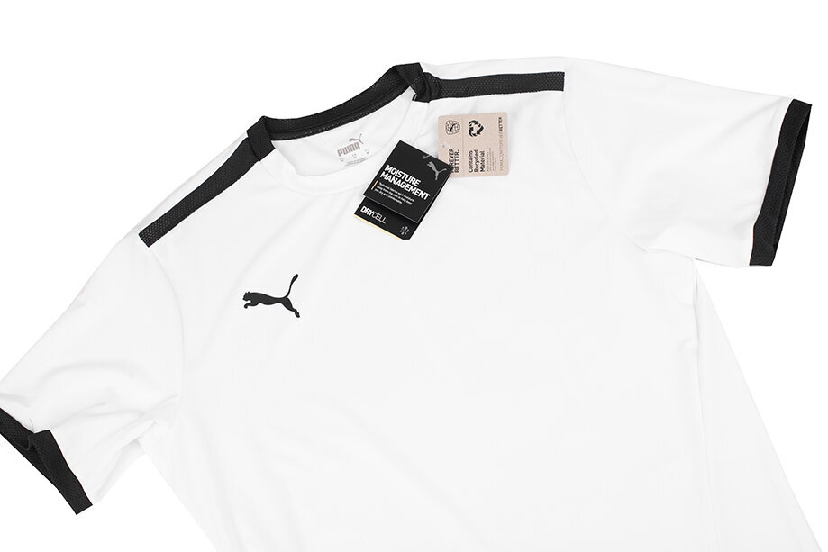 Marškinėliai vyrams Puma teamLiga Jersey 704917 04, balti kaina ir informacija | Vyriški marškinėliai | pigu.lt