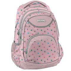 Mokyklinė kuprinė BeUniq Pink BU22PK-2708, 20 l, 41x31x18 cm цена и информация | Школьные рюкзаки, спортивные сумки | pigu.lt