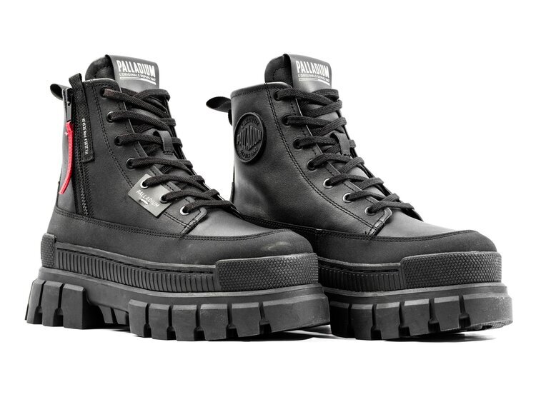 Aulinukai moterims Palladium Revolt Boot, juodi kaina ir informacija | Aulinukai, ilgaauliai batai moterims | pigu.lt