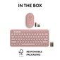 Logitech Pebble 2 Combo Tonal Rose (920-012241) kaina ir informacija | Klaviatūros | pigu.lt