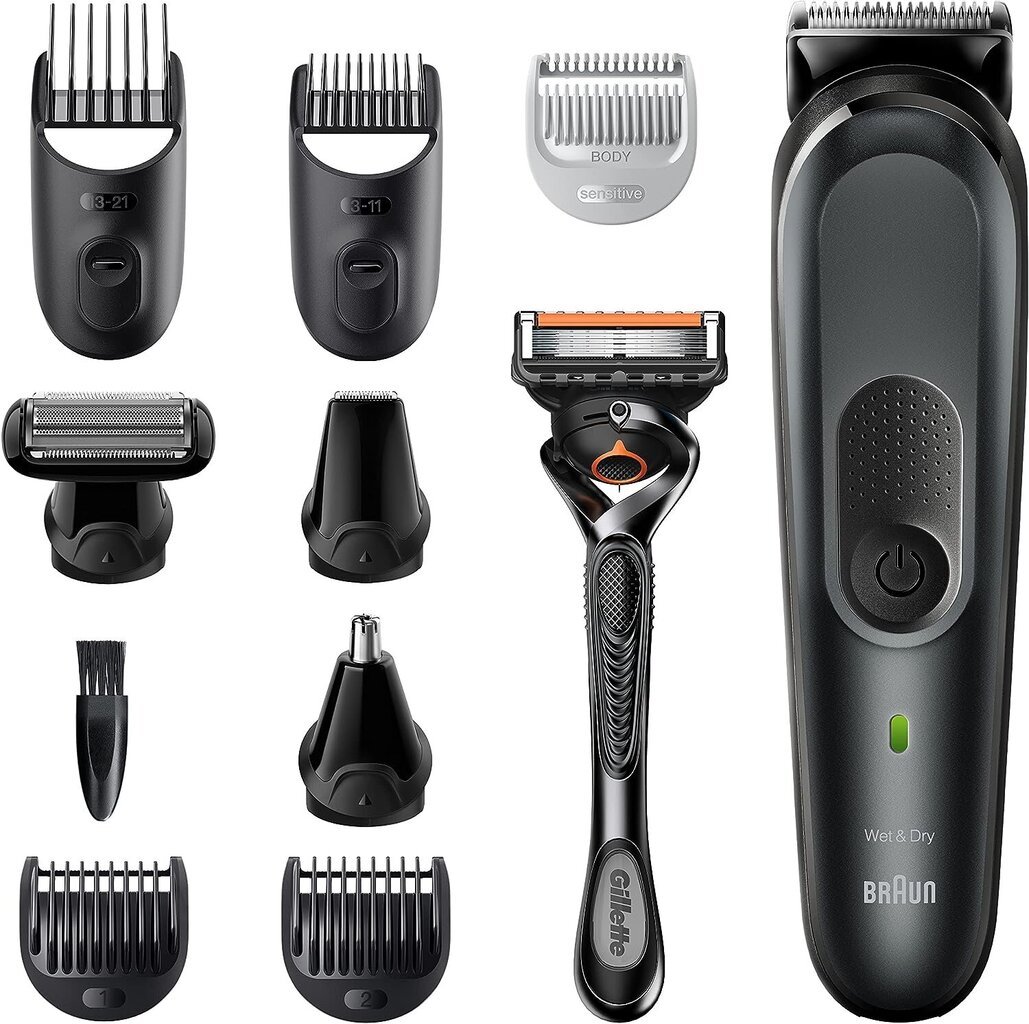 Braun 10 in 1 Styling Kit MGK7331 kaina ir informacija | Plaukų kirpimo mašinėlės | pigu.lt