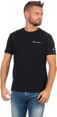 Marškinėliai vyrams Champion 214755-KK001, juodi kaina ir informacija | Vyriški marškinėliai | pigu.lt