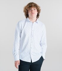 Мужская рубашка Espada 863780 01, белый/черный 863780*01-XL цена и информация | Рубашка мужская | pigu.lt