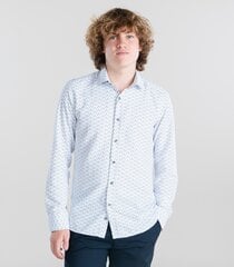 Мужская рубашка Espada 864001 01, белый/черный 864001*01-XL цена и информация | Мужские рубашки | pigu.lt