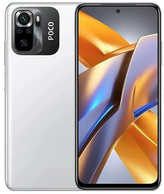 Poco M5s 4/128GB MZB0CJSEU White цена и информация | Mobilieji telefonai | pigu.lt