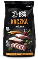 John Dog Premium su antiena ir triušiena, 3 kg kaina ir informacija | Sausas maistas šunims | pigu.lt