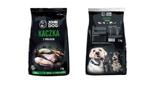 John Dog Premium su antiena ir triušiena, 3 kg kaina ir informacija | Sausas maistas šunims | pigu.lt