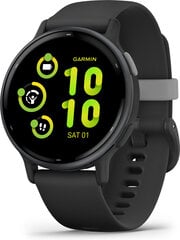 GARMIN Vívoactive® 5 Slate Aluminum Bezel with Black Case and Silicone Band - 010-02862-10 цена и информация | Смарт-часы (smartwatch) | pigu.lt