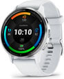 Garmin Venu® 3 Silver Stainless Steel Bezel with Whitestone Case and Silicone Band