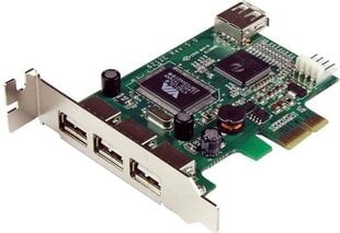 StarTech PCIe for 4 ports USB (PEXUSB4DP) kaina ir informacija | Korpusų priedai | pigu.lt