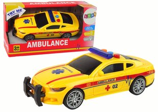 Greitosios pagalbos automobilis LeanToys, geltonas kaina ir informacija | Žaislai berniukams | pigu.lt