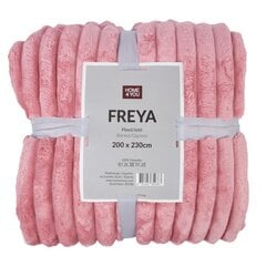 Плед FREYA XL 200х230см, розовый цена и информация | Покрывала, пледы | pigu.lt