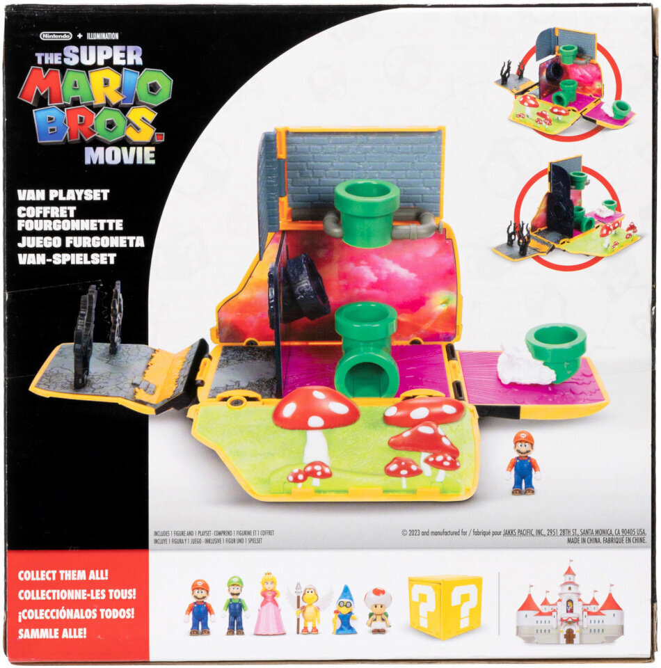 Mikroautobusas su herojumi Super Mario, Jakks Pacific kaina ir informacija | Žaislai berniukams | pigu.lt