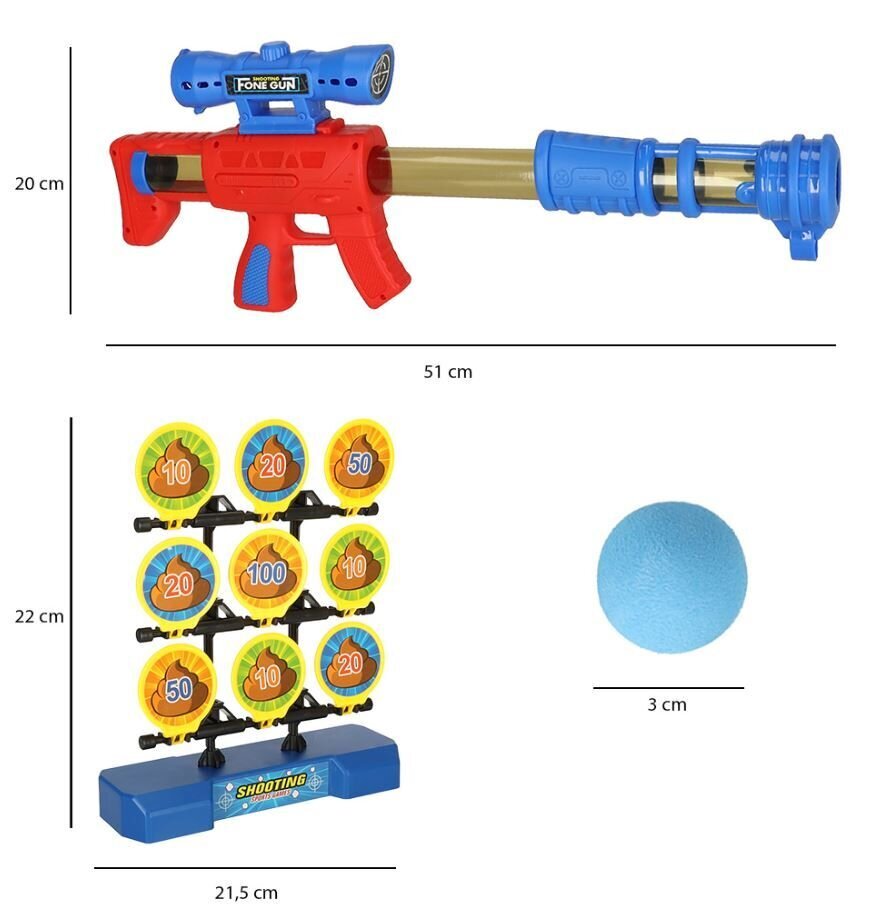 Žaislinis šautuvas minkštais kamuoliukais kaina ir informacija | Žaislai berniukams | pigu.lt