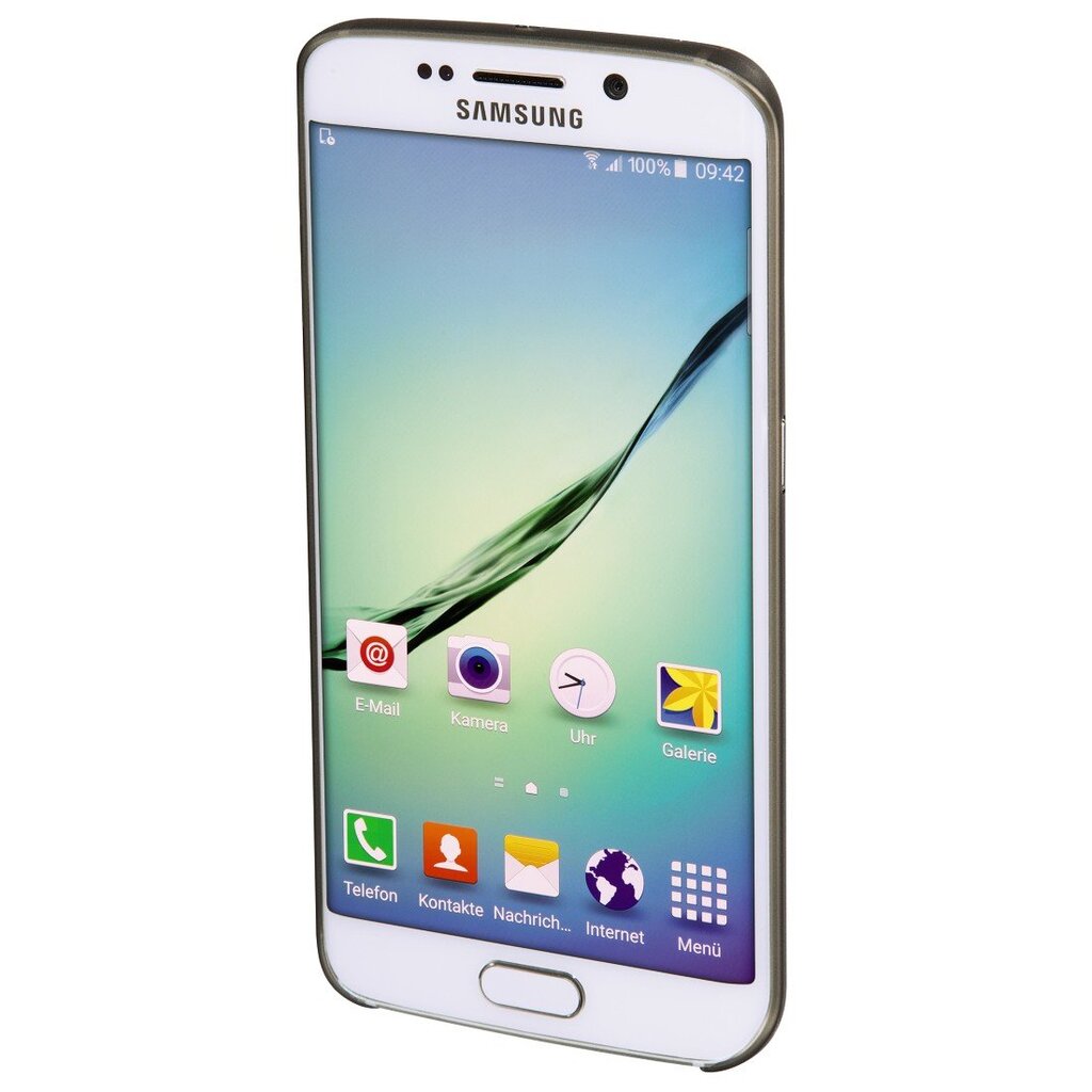 Hama Ultra Slim apsauginis dangtelis, skirtas Samsung Galaxy S6 edge+, juodas цена и информация | Telefono dėklai | pigu.lt