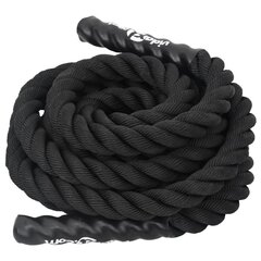 Jėgos virvė VidaXL, juoda kaina ir informacija | Kitos fitneso prekės | pigu.lt