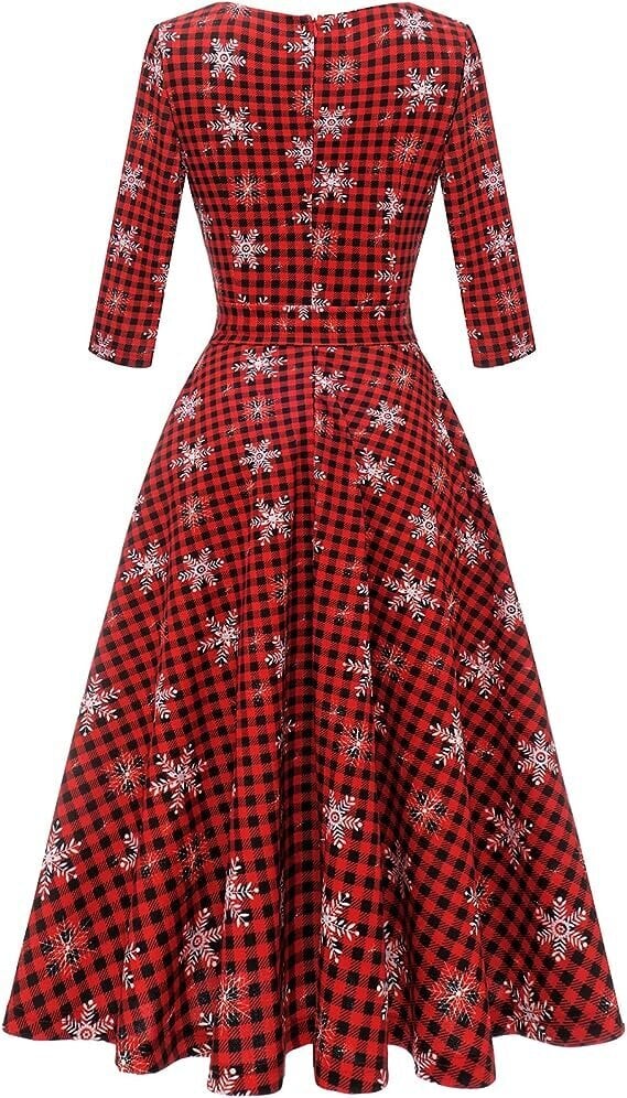 Suknelė moterims Bbonlinedress, raudona/juoda kaina ir informacija | Suknelės | pigu.lt