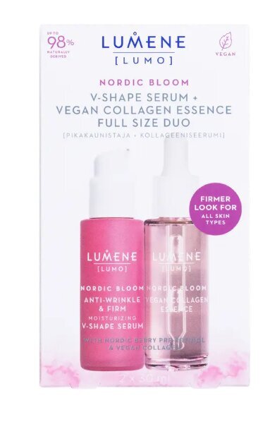 Veido priežiūros rinkinys Lumene Noridic Bloom: veido serumas, 30 ml + veido esencija 30 ml kaina ir informacija | Veido aliejai, serumai | pigu.lt