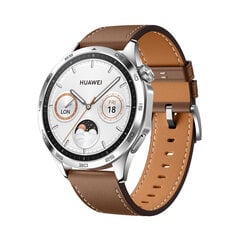 Huawei Watch GT 4 46mm Brown Leather 55020BGW kaina ir informacija | Išmanieji laikrodžiai (smartwatch) | pigu.lt