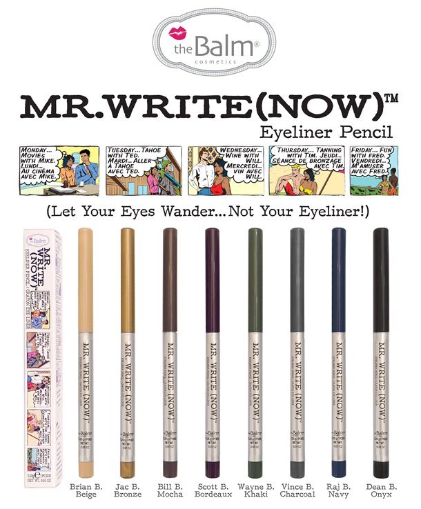 Akių kontūro pieštukas The Balm Mr. Write Now Bill, 0.28g kaina ir informacija | Akių šešėliai, pieštukai, blakstienų tušai, serumai | pigu.lt