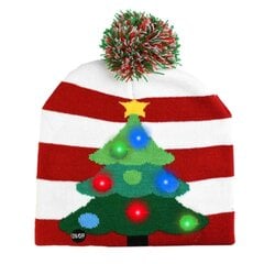 Kalėdinė LED kepurė, įvairių spalvų цена и информация | Шапки, перчатки, шарфы для мальчиков | pigu.lt