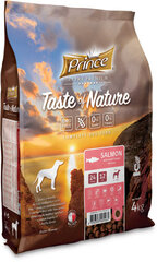 Prince Taste of Nature su lašiša ir batatais visų veislių suaugusiems šunims, 4kg цена и информация | Сухой корм для собак | pigu.lt